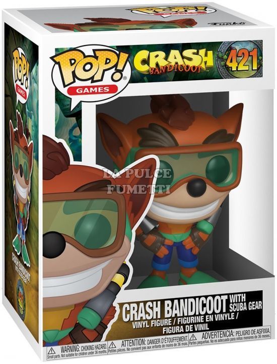 CRASH BANDICOOT : CRASH BANDICOOT - VINYL FIGURE #  421 - POP FUNKO GAMES